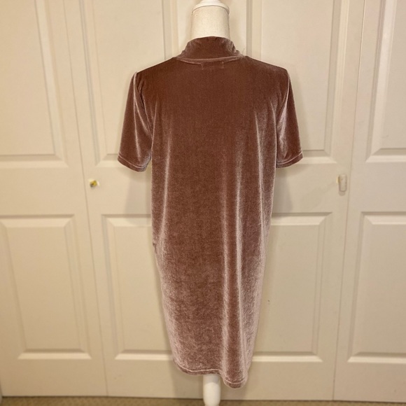 Madewell Velvet Mockneck Shift Dress | Large - Picture 4 of 7